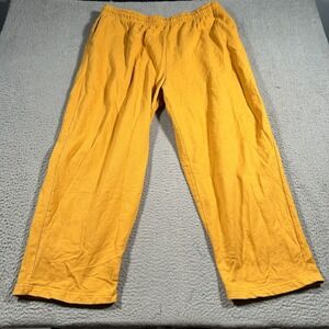 King Size Jogger Pants Men 2XL Big (40x26) Yellow Pockets Stretch Athleisure NWT